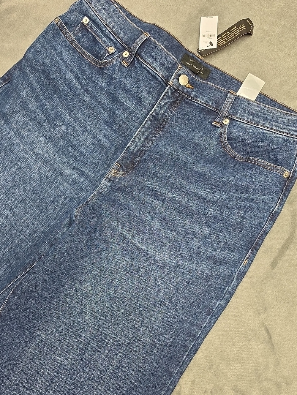 Banana Republic Indigo High Rise Straight Jeans Size 16  Baggy Look